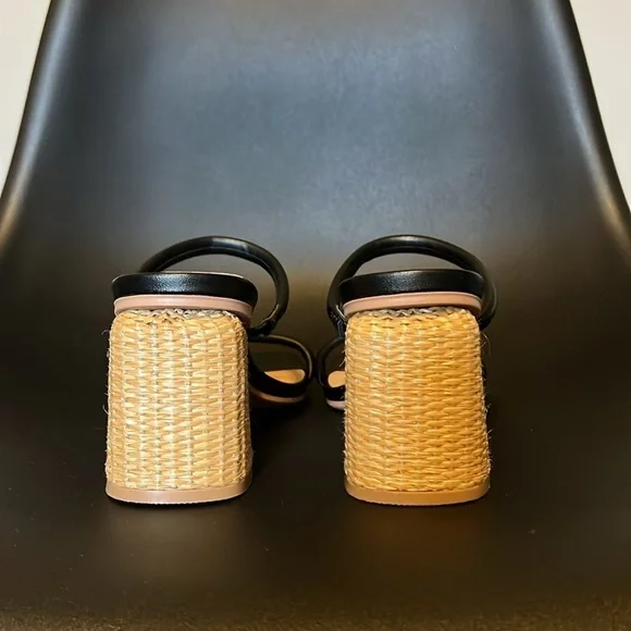 Nwot rattan block heel sandals - Picture 7 of 11